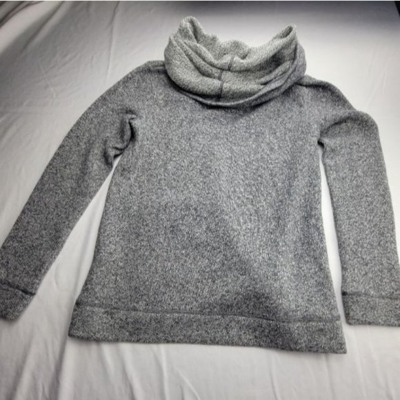 J. Crew WOMENS M Wool Blend Cowl Neck Sweater Gray Pullover - Picture 8 of 9